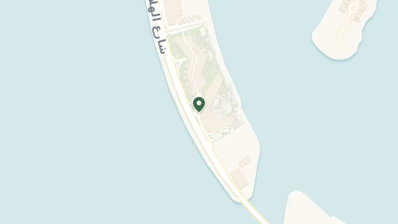 Map of West Crescent - Palm Jumeirah - Dubai - United Arab Emirates
