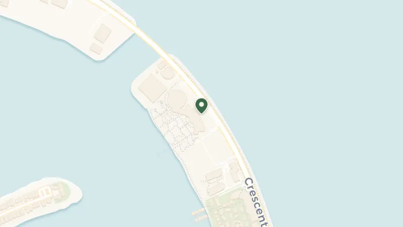 Map of Crescent Rd - The Palm Jumeirah - Dubai - United Arab Emirates